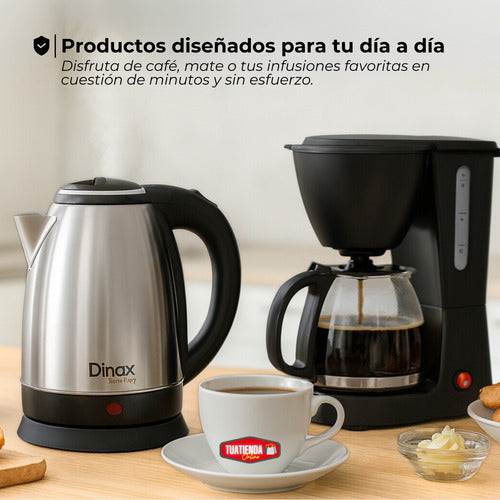 Combo Pava Eléctrica Y Cafetera Semi Automática De Filtro